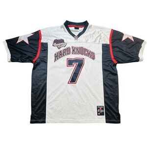 Vintage School Of Hard Knocks Shirt Mens 3XL White Navy Football Jersey 2000s